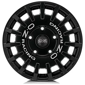 OZ RALLY RACING - GLOSS BLACK SILVER LETTERING