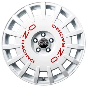OZ RALLY RACING - WHITE RED LETTERING