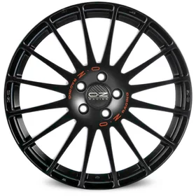OZ SUPERTURISMO GT - MATT BLACK RED LETTERING