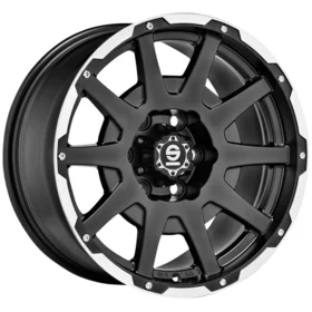 Sparco DAKAR - MATT BLACK LIP POLISHED+RIVETS