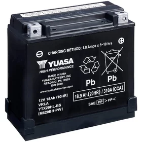 Batterie Moto Yuasa YTX20HL  12V 18.9Ah  