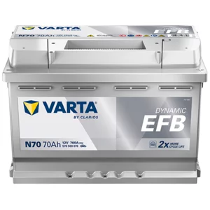 Autobatterie Varta N70 Dynamic  EFB 12V 70Ah  760A