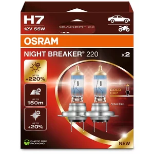 Ampoules Hallogènes Osram Night Breaker 220 H7 Duobox 