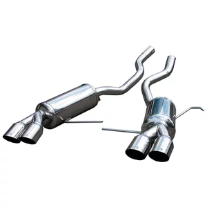 Endschalldämpfer Inoxcar  2x80mm Racing Angled für BMW X5 (E53)  3.0 d 218ps