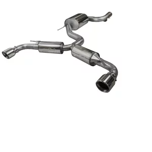 Cat-Back Bull-X  3" 101mm Rolled pour VW GOLF VI (5K1)  2.0 GTi 235cv