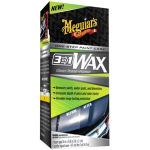 Cire Meguiars 3 in 1 Wax, Water Spot & Swirl Remover 