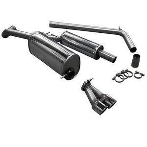 Cat-Back Bull-X  2.50" 2x80mm Rolled für VW POLO V (6R1, 6C1)  1.4 GTI 180ps