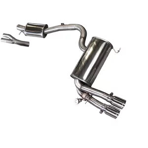 Cat-Back mit Klappensystem Bull-X  3" 2x90mm Straight Cut für AUDI A3 Sportback (8PA)  RS3 quattro 340ps