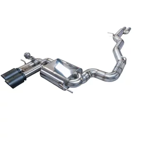 Cat-Back mit Klappensystem Bull-X Ego-X 3" 2x90mm Carbon für AUDI A3 Sportback (8PA)  RS3 quattro 340ps