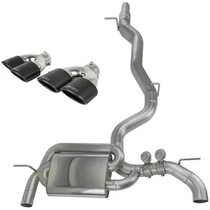 OPF-Back mit Klappensystem Bull-X Ego-X 3.5" 4x112x70mm Carbon für AUDI A3 Sportback (8VA, 8VF)  S3 quattro 300ps