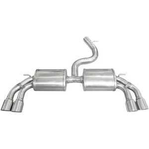 Endschalldämpfer Inoxcar  2x80mm Racing für AUDI A3 (8V1, 8VK)  S3 quattro 300ps