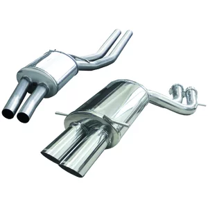 Endschalldämpfer Inoxcar  2x80mm Racing für AUDI A4 B5 Avant (8D5)  RS4 quattro 380ps