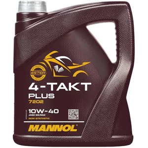 Huile Moto 4T Mannol 7202 Plus 10W40 4L