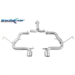 Mittelrohr Inoxcar  2x80mm Racing Angled für MINI MINI (R50, R53)  Cooper S 170ps