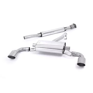 Cat-Back Milltek  63.5 Dual Brushed Titanium  GT-115 pour TOYOTA GR 86 Coupé (ZN8)  2.4 (ZN8BKE8) 234cv