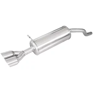 Endschalldämpfer Inoxcar  2x80mm Racing Angled für RENAULT CLIO IV (BH_)  1.2 TCe 120 (BHM0) 120ps