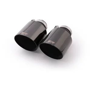 GPF-Back Remus  2.75" Black Chrome Angled 115mm pour VW GOLF VIII (CD1, DA1)  2.0 GTI 245cv