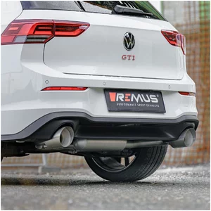GPF-Back Remus  70 Chrome Angled 115mm pour VW GOLF VIII (CD1, DA1)  2.0 GTI 245cv