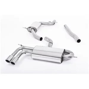 Cat-Back Milltek  69.85 Twin 80mm Jet pour AUDI A3 Sportback (8PA)  1.8 TFSI 160cv