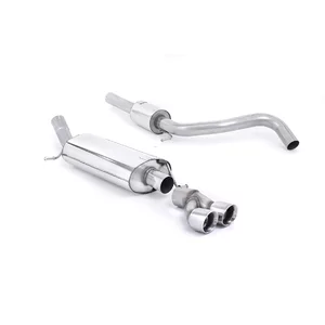 Cat-Back Milltek  63.5 Twin 80mm GT80 pour AUDI A1 (8X1, 8XK)  1.4 TFSI 185cv