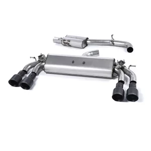 Cat-Back Milltek  3" Quad 100mm GT100B pour AUDI A3 Sportback (8VA, 8VF)  S3 quattro 300cv