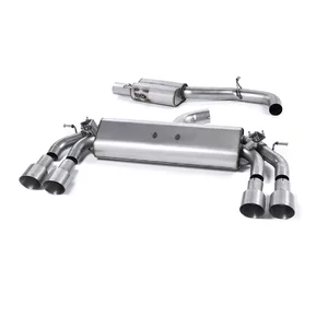 Cat-Back Milltek  3" Quad 100mm GT100 pour AUDI A3 Sportback (8VA, 8VF)  S3 quattro 300cv
