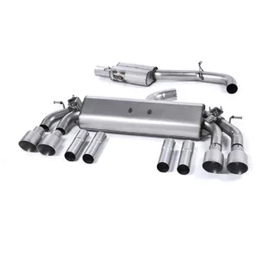 Cat-Back Milltek  3" Quad 100mm GT100 pour AUDI A3 Limousine (8VS, 8VM)  S3 quattro 300cv