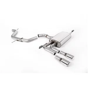 Cat-Back Milltek  69.85 Twin 80mm GT80 pour AUDI A3 Sportback (8PA)  2.0 TFSI 200cv