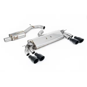 GPF-Back Milltek  3" Quad 100mm GT100B pour AUDI A3 Sportback (8VA, 8VF)  S3 quattro 300cv