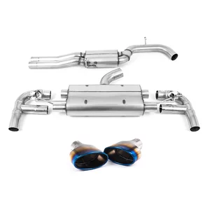 Cat-Back Milltek  3.15" Burnt Titanium Trims pour AUDI A3 Sportback (8VA, 8VF)  RS3 quattro 400cv