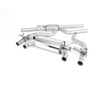 Cat-Back Milltek  2.75" Quad 90mm GT90  Burnt Titanium