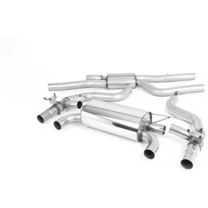 Cat-Back Milltek  2.75" Quand Jet 90 Carbon Fibre pour BMW 2 Coupé (F22, F87)  M2 Competition 411cv