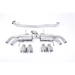 Cat-Back Milltek  3" Quad 127mm GT127 pour NISSAN GT-R (R35)  V6 480cv