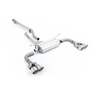 Cat-Back Milltek  63.5 Quad 100mm GT100