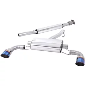 Cat-Back Milltek  63.5 Dual Burnt/Blue Titanium  GT-115 pour TOYOTA GR 86 Coupé (ZN8)  2.4 (ZN8BKE8) 234cv