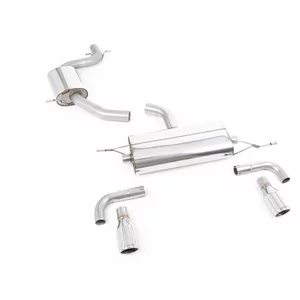 Cat-Back Milltek  69.85 Dual 90mm Jet pour VW GOLF VI (5K1)  2.0 GTi 210cv