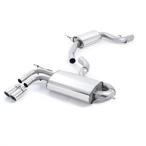 Cat-Back Milltek  2.75" Twin 80mm Jet pour SEAT LEON (1P1)  2.0 TFSI 200cv