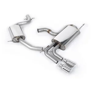 Cat-Back Milltek  2.75" Twin 80mm GT80 pour VW GOLF V (1K1)  2.0 GTI 230cv