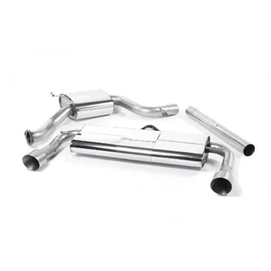 Cat-Back Milltek  3" Dual GT 100 Titanium Tips