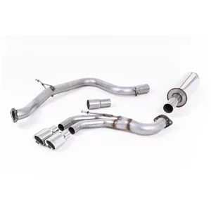 Cat-Back Milltek  2.75" Twin 80mm GT80 pour VW GOLF VII (5G1, BQ1, BE1, BE2)  2.0 GTD 184cv