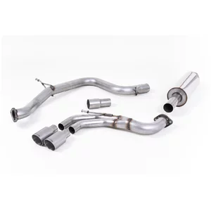Cat-Back Milltek  2.75" Twin 80mm GT80 pour VW GOLF VII (5G1, BQ1, BE1, BE2)  2.0 GTD 184cv