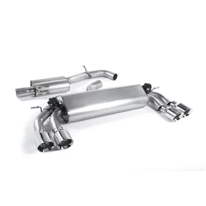 Cat-Back Milltek  3" Quad 100mm GT100 pour VW GOLF VII (5G1, BQ1, BE1, BE2)  2.0 R 4motion 310cv