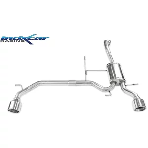 Endschalldämpfer Inoxcar  2x102mm Rolled für SUZUKI SWIFT V (AZ)  1.4 Sport (A2L414, ZC33S) 140ps