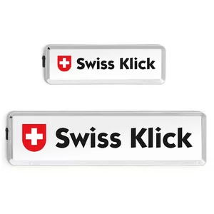 Cadres de Plaques Interchangeables SwissKlick Chrome (Plaques Longues)