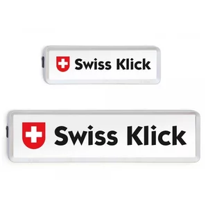 Cadres de Plaques Interchangeables SwissKlick Argent Mat (Plaques Longues)