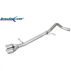 Endschalldämpfer-Ersatzrohr Inoxcar  2x80mm  Racing Angled für VW POLO V (6R1, 6C1)  2.0 R WRC 220ps