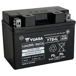 Batterie Yuasa YTB4L  12V 4.2Ah  