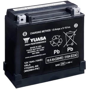 Batterie Yuasa YTX20HL  12V 18.9Ah  