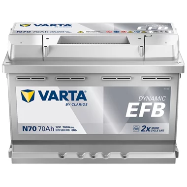 Batterie Voiture Varta N70 Dynamic EFB 12V 70Ah  760A