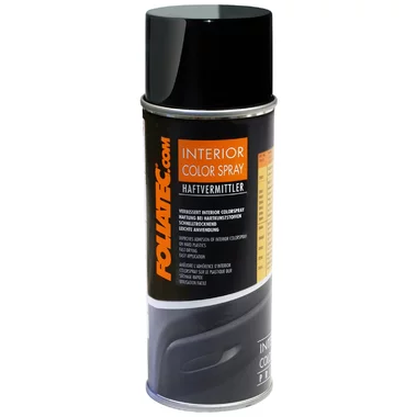 Primer peinture pour sièges de voiture Foliatec Interior-ColorSpray Noir 400ml